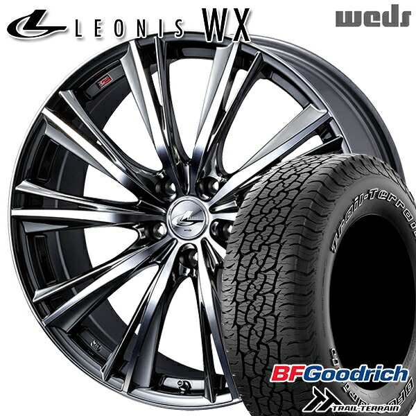 【取付対象】225/65R17 102T ORWL BFグッドリッチ トレールテレーン Weds レオニス WX BMCMC (ブラックメタルコート ミラーカット) 17インチ 7.0J 5H114.3 サマータイヤホイールセット