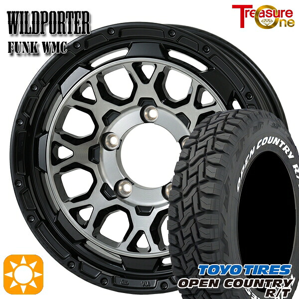 【取付対象】185/85R16 105/103N LT トーヨー オープンカントリー R/T トレジャーワン ワイルドポーター ファンク WMC BP/BC 16インチ 6.0J 5H139.7 サマータイヤホイールセット