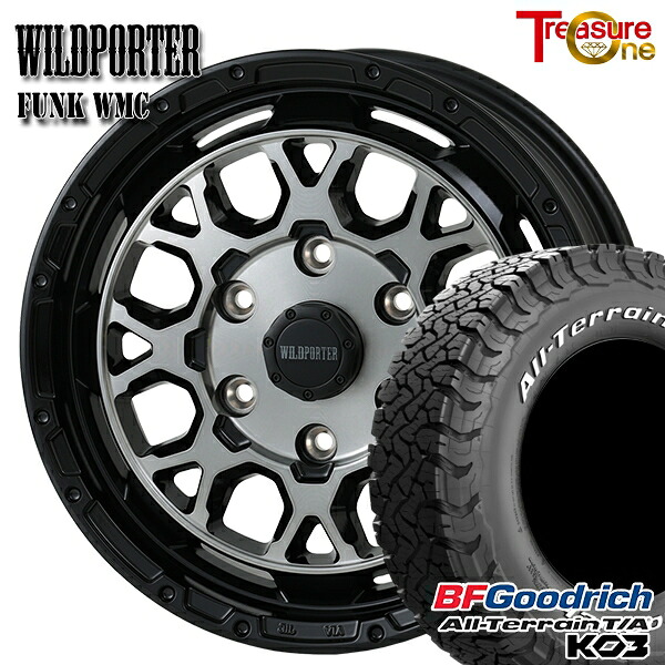 【取付対象】215/70R16 100/97S RWL BFグッドリッチ オールテレーン T/A KO3 トレジャーワン ワイルドポーター ファンク WMC BP/BC 16インチ 6.5J 6H139.7 サマータイヤホイールセット