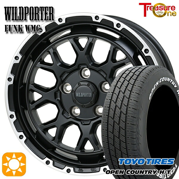 【取付対象】215/70R16 100H トーヨー オープンカントリー H/T2 WL トレジャーワン ワイルドポーター ファンク WMC MB/RP 16インチ 7.0J 5H114.3 サマータイヤホイールセット