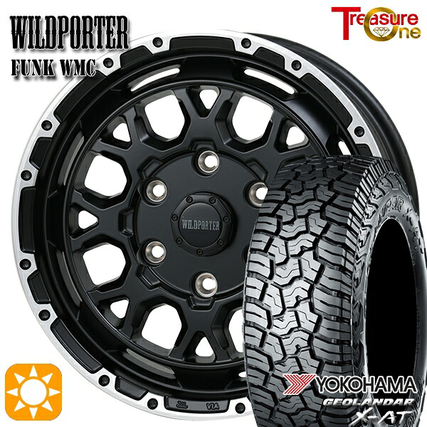 【取付対象】215/70R16 100/97Q ヨコハマ ジオランダー X-AT G016トレジャーワン ワイルドポーター ファンク WMC MB/RP 16インチ 6.5J 6H139.7 サマータイヤホイールセット