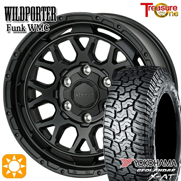 【取付対象】プラド ハイラックス 265/70R17 ヨコハマ ジオランダー X-AT G016 トレジャーワン ワイルドポーター ファンク WMC MBK 17インチ 8.0J 6H139.7 サマータイヤホイールセット ｜トレッド新横浜師岡店