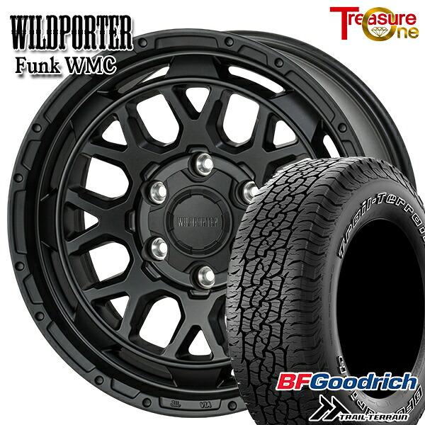 【取付対象】プラド ハイラックス 265/65R17 112T ORWL BFグッドリッチ トレールテレーン トレジャーワン ワイルドポーター ファンク WMC MBK 17インチ 8.0J 6H139.7 サマータイヤホイールセット