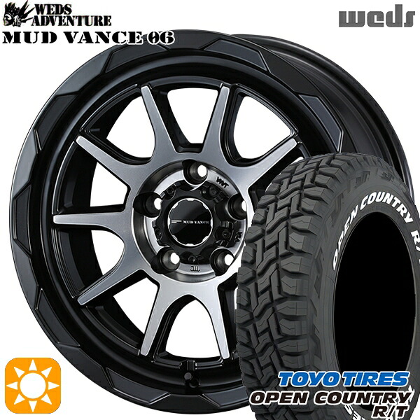 【取付対象】235/70R16 106Q トーヨー オープンカントリー R/T ホワイトレター Weds マッドヴァンス06 マットブラックポリッシュ 16インチ 7.0J 5H114.3 サマータイヤホイールセット ｜トレッド新横浜師岡店