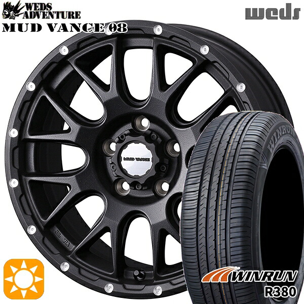 【取付対象】225/60R17 99V ウィンラン R380 Weds マッドヴァンス08 フリントブラック 17インチ 7.0J 5H114.3 サマータイヤホイールセット |トレッド新横浜師岡店