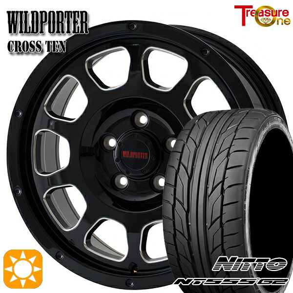 【取付対象】アイシス ノア 215/45R17 91W XL ニットー NT555 G2 トレジャーワン ワイルドポーター クロステン BK/SM 17インチ 7.5J 5H114.3 サマータイヤホイールセット |トレッド新横浜師岡店