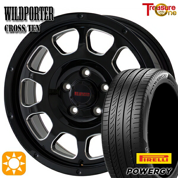 【取付対象】ヤリスクロス 205/65R16 95H ピレリ パワジー トレジャーワン ワイルドポーター クロステン BK/SM 16インチ 7.0J 5H114.3 サマータイヤホイールセット