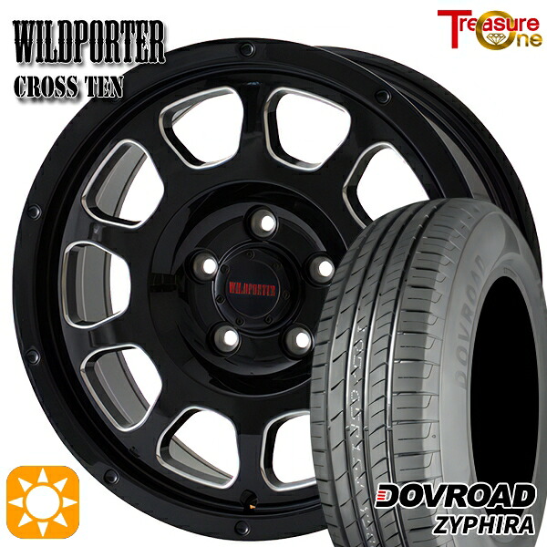 【取付対象】ヤリスクロス 205/65R16 95H DOVROAD ザイファイラ トレジャーワン ワイルドポーター クロステン BK/SM 16インチ 7.0J 5H114.3 サマータイヤホイールセット |トレッド新横浜師岡店