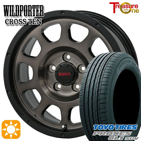 【取付対象】C-HR カローラクロス 215/60R17 96H トーヨー プロクセス CL1 SUV トレジャーワン ワイルドポーター クロステン BP/BC 17インチ 7.5J 5H114.3 サマータイヤホイールセット ｜トレッド新横浜師岡店