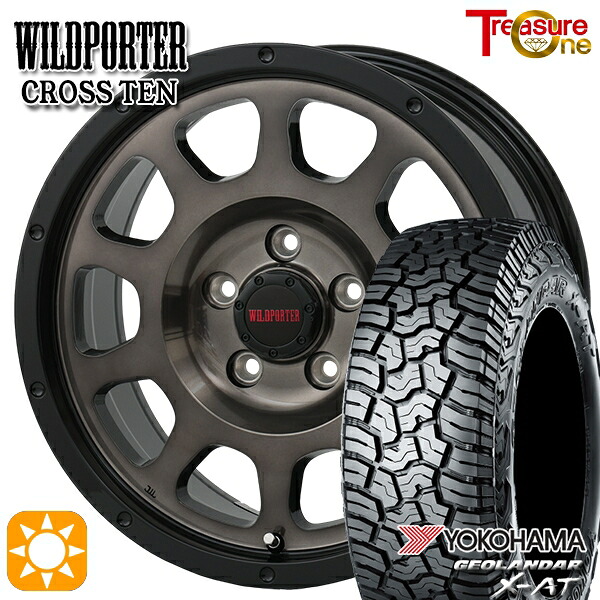 【取付対象】デリカD5 LT215/70R16 100/97Q ヨコハマ ジオランダー X-AT G016 トレジャーワン ワイルドポーター クロステン BP/BC 16インチ 7.0J 5H114.3 サマータイヤホイールセット ｜トレッド新横浜師岡店