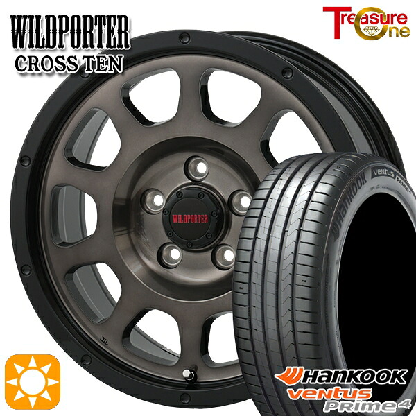 【取付対象】225/60R17 99V ハンコック veNtus PRime4 K135A トレジャーワン ワイルドポーター クロステン BP/BC 17インチ 7.5J 5H114.3 サマータイヤホイールセット |トレッド新横浜師岡店