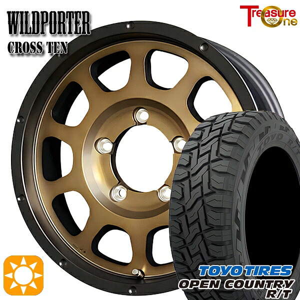 【取付対象】215/70R16 100Q トーヨー オープンカントリー R/T トレジャーワン ワイルドポーター クロステン ブロンズ 16インチ 5.5J 5H139.7 サマータイヤホイールセット |トレッド新横浜師岡店