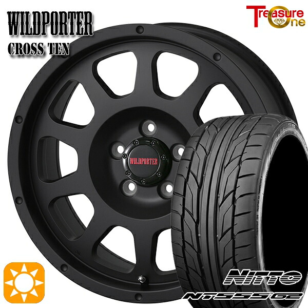 【取付対象】アイシス ノア 215/45R17 91W XL ニットー NT555 G2 トレジャーワン ワイルドポーター クロステン マットブラック 17インチ 7.5J 5H114.3 サマータイヤホイールセット ｜トレッド新横浜師岡店