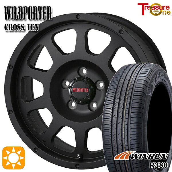 【取付対象】C-HR カローラクロス 215/60R17 96V ウィンラン R380 トレジャーワン ワイルドポーター クロステン マットブラック 17インチ 7.5J 5H114.3 サマータイヤホイールセット ｜トレッド新横浜師岡店