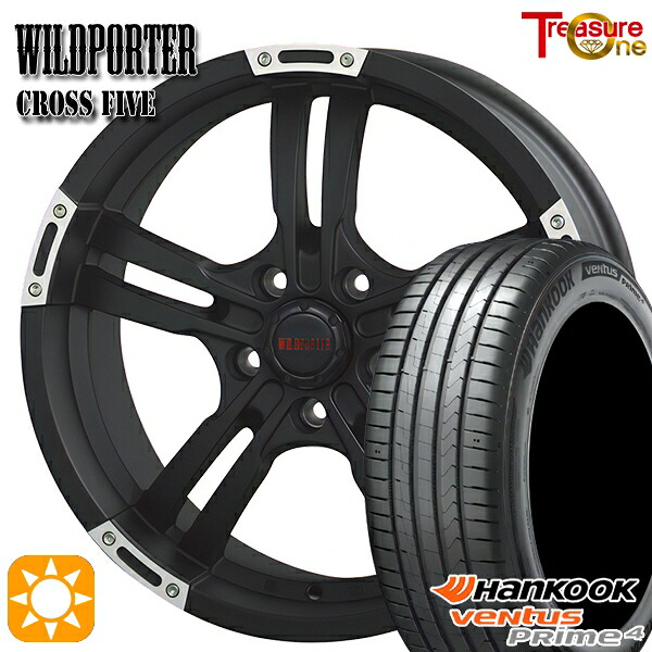 【取付対象】215/60R17 96V ハンコック veNtus PRime4 K135A トレジャーワン ワイルドポーター クロスファイブ MBP 17インチ 7.5J 5H114.3 サマータイヤホイールセット