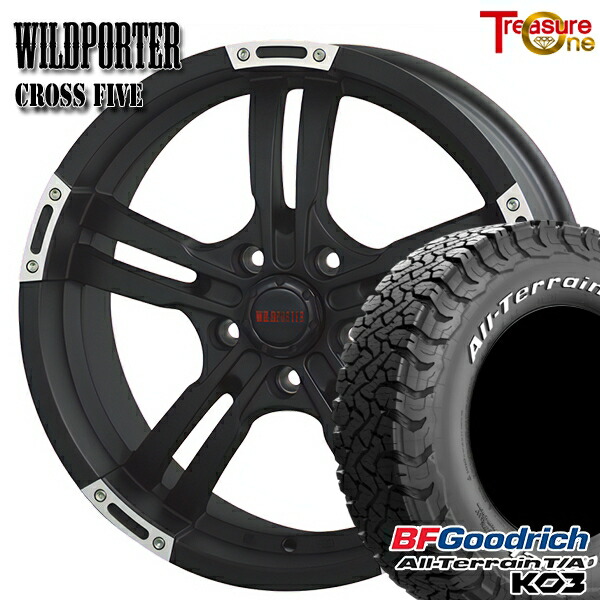 【取付対象】215/70R16 100/97S RWL BFグッドリッチ オールテレーン T/A KO3 トレジャーワン ワイルドポーター クロスファイブ MBP 16インチ 7.0J 5H114.3 サマータイヤホイールセット