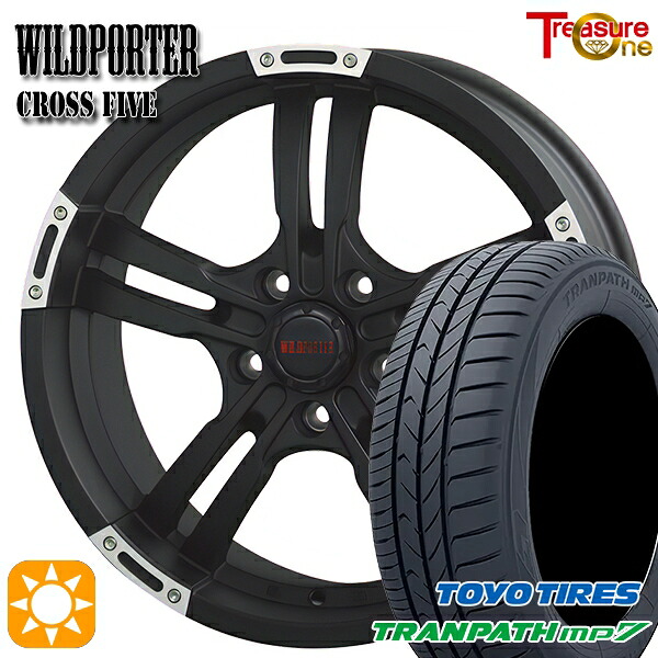 【取付対象】215/60R17 96H トーヨー トランパス mp7 トレジャーワン ワイルドポーター クロスファイブ MBP 17インチ 7.5J 5H114.3 サマータイヤホイールセット
