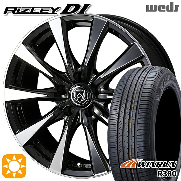 【取付対象】170シエンタ 185/60R15 88H XL ウィンラン R380 Weds ライツレーDI ブラックポリッシュ 15インチ 6.0J 5H100 サマータイヤホイールセット ｜トレッド新横浜師岡店 45,060円