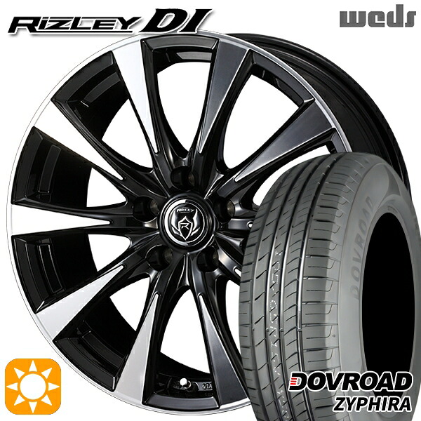 【取付対象】プリウス カローラ 195/65R15 91V DOVROAD ザイファイラ Weds ライツレーDI ブラックポリッシュ 15インチ 6.0J 5H100 サマータイヤホイールセット |トレッド新横浜師岡店