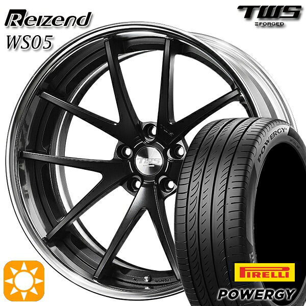 【取付対象】アウディ S4/A4 245/35R19 93Y XL ピレリ パワジー TWS Reizend WS05 フラットブラック 19インチ 8.0J 5H112 サマータイヤホイールセット ｜トレッド新横浜師岡店