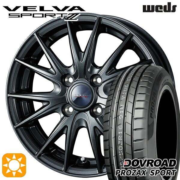 【取付対象】195/45R16 84W XL DOVROAD プロザックススポーツ Weds ヴェルバスポルト2 ディープメタルII 16インチ 6.0J 4H100 サマータイヤホイールセット |トレッド新横浜師岡店