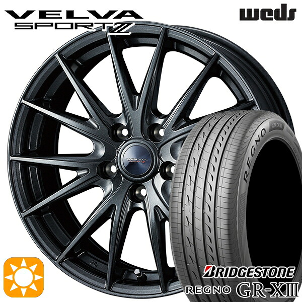 【取付対象】C-HR カローラクロス 225/45R19 96W XL ブリヂストン レグノ GR-X3 Weds ヴェルバスポルト2 ディープメタルII 19インチ 7.5J 5H114.3 サマータイヤホイールセット