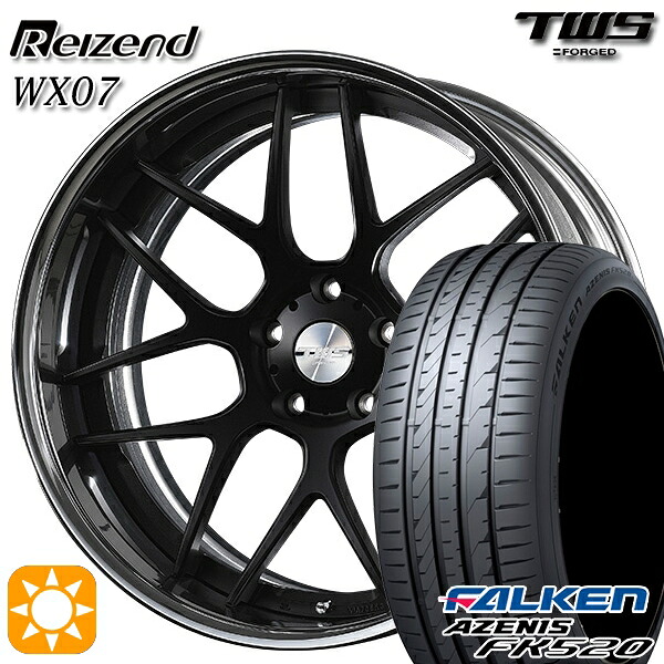 【取付対象】BMW X1 F48 225/45R19 96Y XL ファルケン アゼニス FK520 TWS Reizend WX07 フラットブラック 19インチ 8.0J 5H112 サマータイヤホイールセット ｜トレッド新横浜師岡店