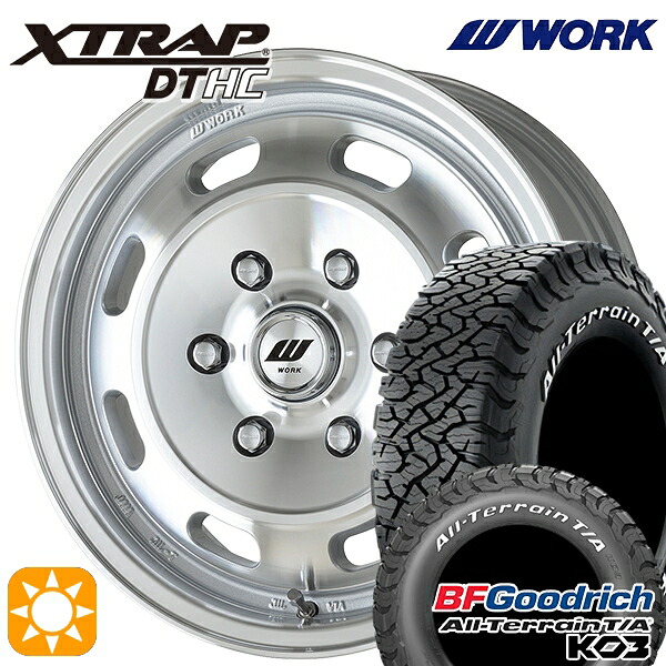 【取付対象】200系ハイエース 215/70R16 100/97S RWL BFグッドリッチ オールテレーン T/A KO3 WORK エクストラップ DTHC MSP 16インチ 6.5J 6H139.7 サマータイヤホイールセット |トレッド新横浜師岡店