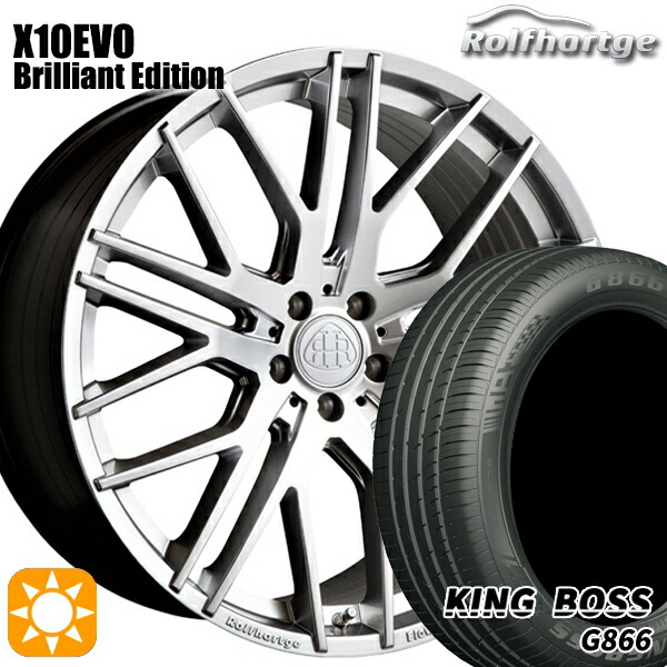 【取付対象】ベンツ GLA 235/50R18 101W XL キングボス G866 ロルフハルトゲ X10EVO ブリリアントエディション 18インチ 8.5J 5H112 サマータイヤホイールセット