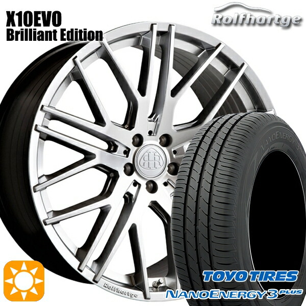 【取付対象】ベンツ Aクラス/CLA 225/45R18 91W トーヨー ナノエナジー3プラス ロルフハルトゲ X10EVO ブリリアントエディション 18インチ 8.5J 5H112 サマータイヤホイールセット