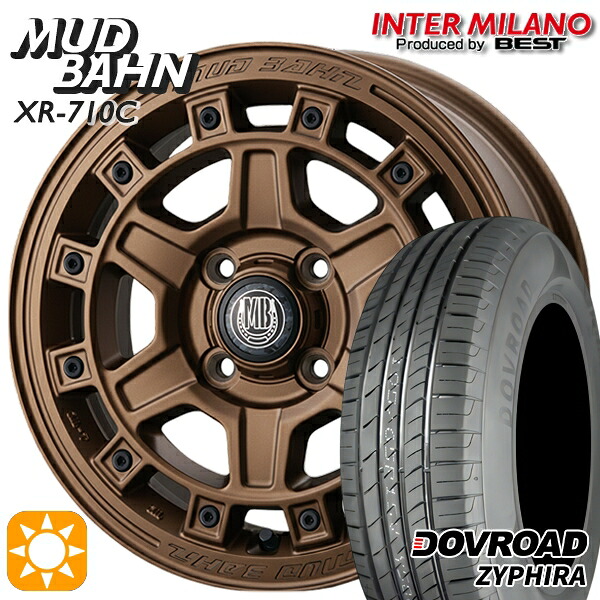 【取付対象】N-BOX ウェイク 165/55R15 75V DOVROAD ザイファイラ インターミラノ マッドバーン XR-710C BBR 15インチ 5.0J 4H100 +45 サマータイヤホイールセット ｜トレッド新横浜師岡店