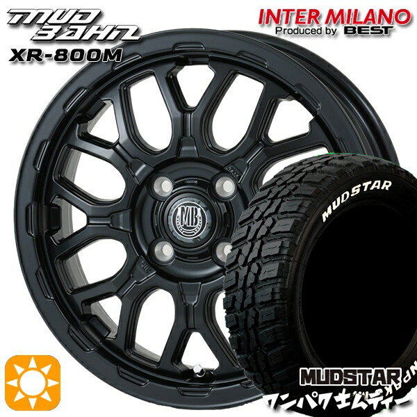 楽天市場】14インチ 4.5J 4H100 +45 インターミラノ マッドバーン XR