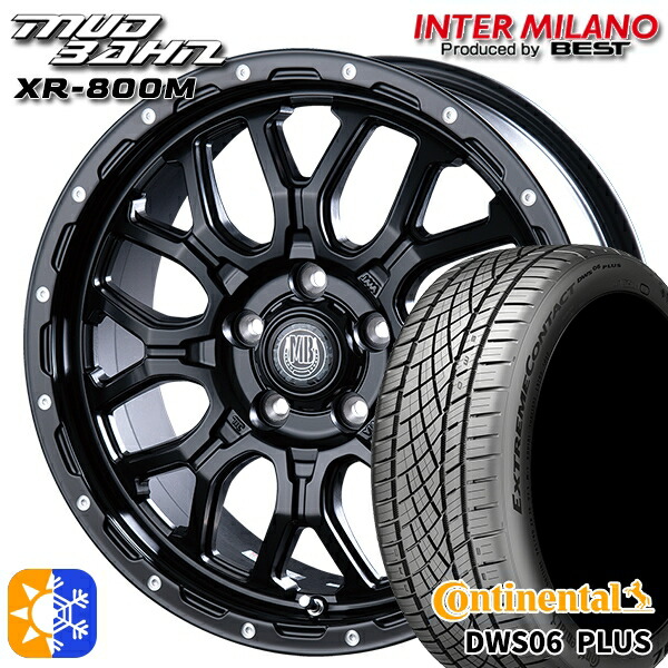 215/55R17 94W コンチネンタル DWS06+ インターミラノ マッドバーン XR-800M MBK/PP 17インチ 7.0J 5H114.3 オールシーズンタイヤホイールセット