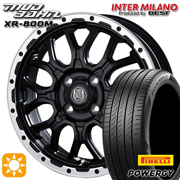 【取付対象】ライズ ロッキー 205/60R16 92H ピレリ パワジー インターミラノ マッドバーン XR-800M MBK/RP 16インチ 6.5J 4H100 サマータイヤホイールセット