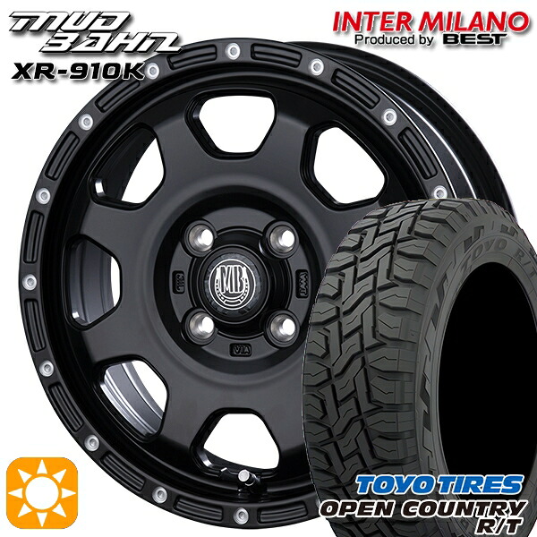 【取付対象】軽トラ 145/80R12 80/78N LT トーヨー オープンカントリー R/T インターミラノ マッドバーン XR-910K MBK/PP 12インチ 4.0J 4H100 サマータイヤホイールセット |トレッド新横浜師岡店