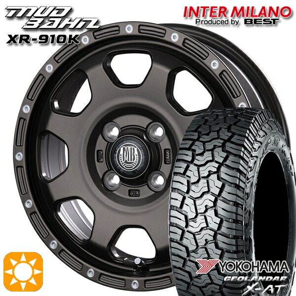 【取付対象】アゲトラ 155/65R14 ヨコハマ ジオランダーX-AT G016 インターミラノ マッドバーン XR-910K MBR/PP 14インチ 4.5J 4H100 サマータイヤホイールセット ｜トレッド新横浜師岡店