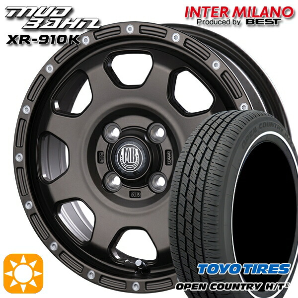 【取付対象】165/65R15 81H トーヨー オープンカントリー H/T2 WR インターミラノ マッドバーン XR-910K MBR/PP 15インチ 4.5J 4H100 サマータイヤホイールセット