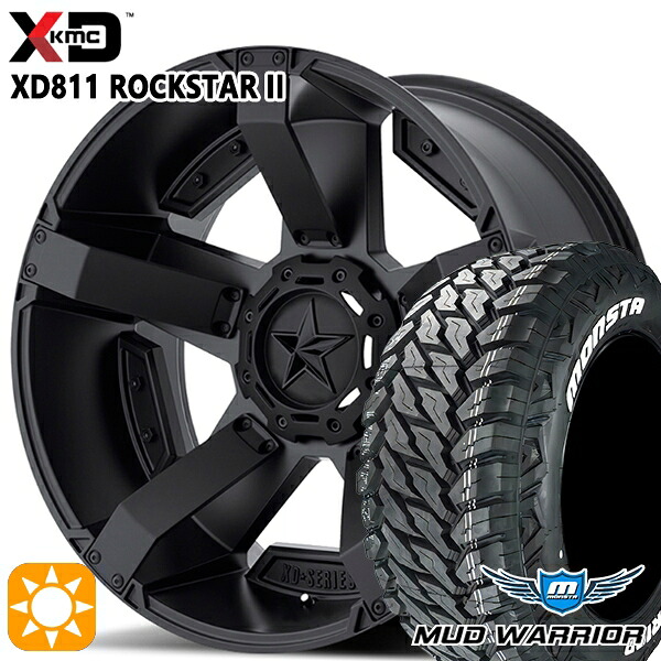 【取付対象】275/55R20 120/117Q LT モンスタ マッドウォーリアー KMC XD811 ROCKSTAR II 20インチ 9.0J 6H139.7 MATTEBLACK(w/Matte BK Accents) サマータイヤホイールセット |トレッド新横浜師岡店