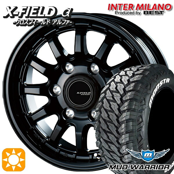 【取付対象】ランクル300 285/60R18 122/119Q LT モンスタ マッドウォーリアー インターミラノ クロスフィールドアルファ ブラック 18インチ 8.0J 6H139.7 +55 サマータイヤホイールセット ｜トレッド新横浜師岡店