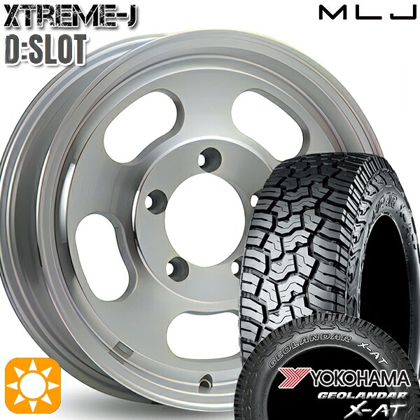 【取付対象】[5本セット]ジムニー 195R16C 104/102Q ヨコハマ ジオランダーX-AT G016 MLJ エクストリームJ Dスロット ポリッシュ 16インチ 5.5J 5H139.7 サマータイヤホイールセット 109,780円