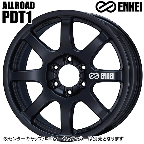 20インチ 9.0J 6H139.7 +52 ENKEI エンケイ オールロード PDT1 マットブラック アルミホイール単品 1本 4本以上送料無料 センターキャップ ロゴステッカー 別売り 35,100円