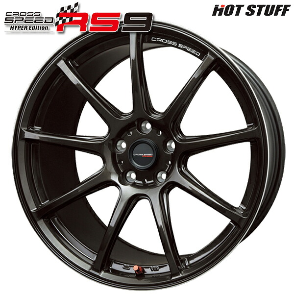 18インチ 7.5J 5H114.3 +55 HotStuff ホットスタッフ クロススピード RS9 グロスガンメタ アルミホイール単品 4本（1台分）送料無料