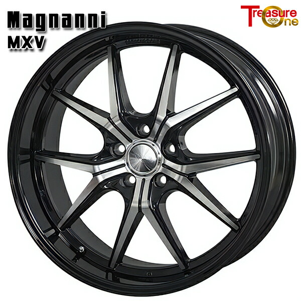 21インチ 8.5J 5H120 +33 BMW専用 トレジャーワン マグナーニ MXV ブラックポリッシュ/ブラックリム アルミホイール単品 4本（1台分）送料無料