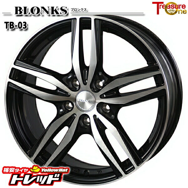 楽天市場】16インチ 6.0J 4H100 +50 トレジャーワン ブロンクス TB001S