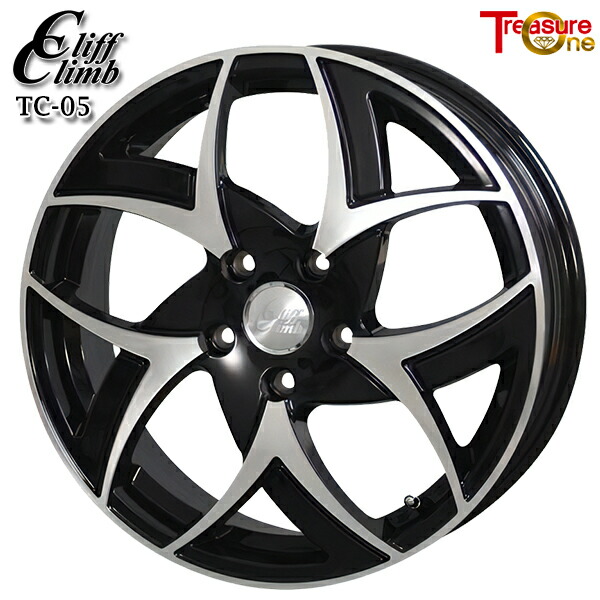 20インチ 8.5J 5H114.3 +45 トレジャーワン クリフクライム TC05 ブラックポリッシュ アルミホイール単品 1本 4本以上送料無料 11,700円