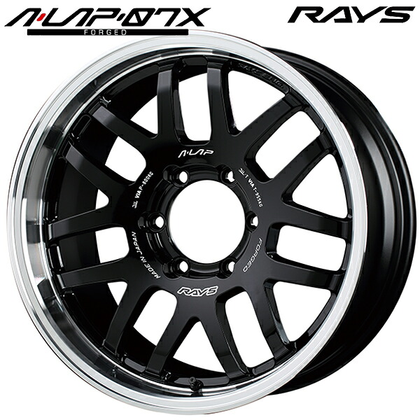18インチ 9.0J 6H139.7 +19 RAYS A・LAP-07X ブラック/リムDC(BD) アルミホイール単品 1本 4本以上送料無料 |トレッド新横浜師岡店