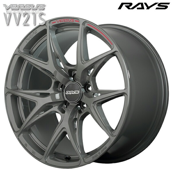 19インチ 8.5J 5H108 +45 RAYS レイズ ベルサス クラフトコレクション VV21S G8J（アームズグレー/文字MC/RAP[レッドクリアー]） アルミホイール単品 1本 4本以上送料無料 ｜トレッド新横浜師岡店