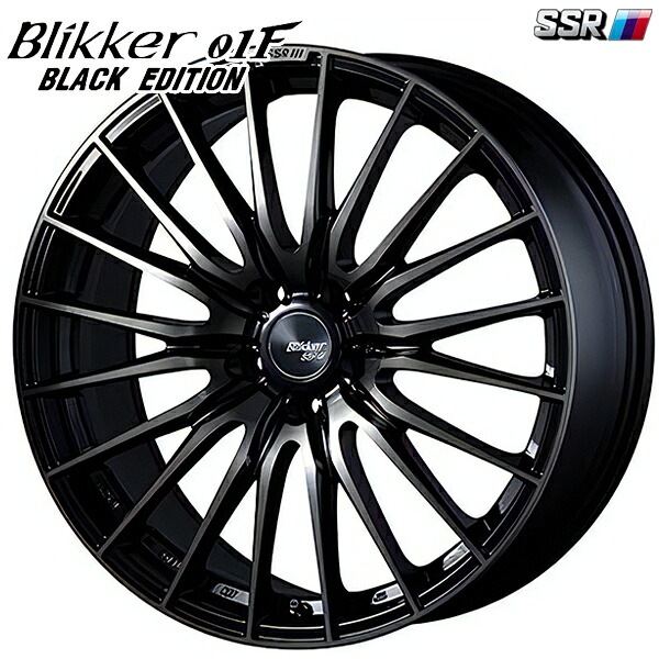 20インチ 8.5J 5H114.3 +38 SSR ブリッカー 01F ブラックエディション アッシュブラック アルミホイール単品 1本 4本以上送料無料