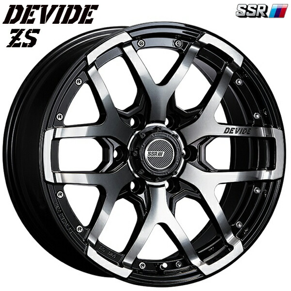 17インチ 8.0J 6H139.7 +20 SSR ディバイド ZS アッシュブラック アルミホイール単品 1本 4本以上送料無料 |トレッド新横浜師岡店