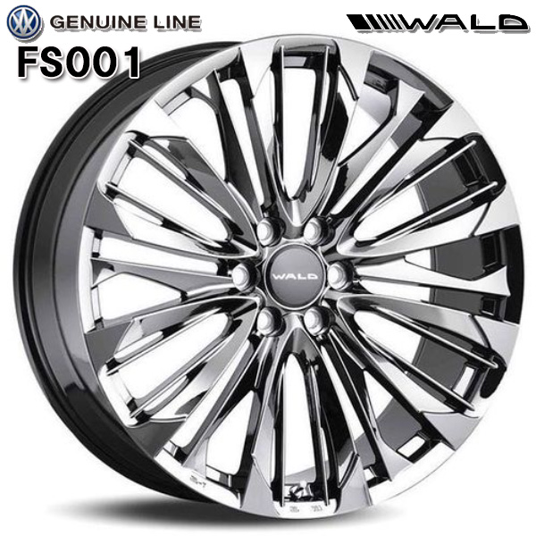 【楽天市場】22インチ 9.0J 5H120 +40 WALD ヴァルド ジェニュインライン FS001 DBC アルミホイール単品 1本 4 ...